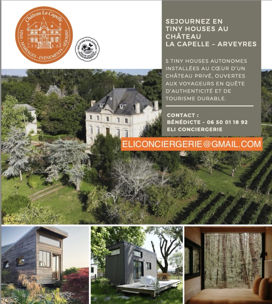 Château la Capelle location de tiny houses